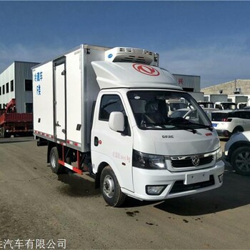 东风途逸国六冷藏车厂家 小型箱式生鲜保鲜运输车