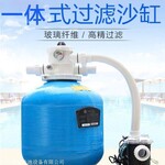  广东泳池过滤系统 支架泳池配套过滤砂缸 一体式过滤设备