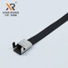 供应兴荣XR-LTP8包塑304不锈钢扎带L型8200电缆集束扎带