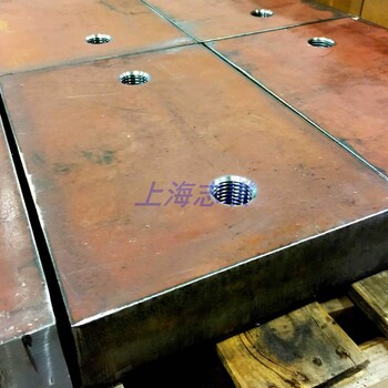 上海志琪耐磨钢板切割钻孔机加工厂家,耐磨板钻孔