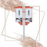镁铭路杆广告牌,大学镁铭道旗灯箱方案图片2