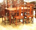 济宁缅甸花梨餐桌品质不错济宁红木家具