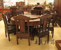 明式家具缅甸花梨餐桌收藏价值高实木餐桌