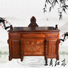 王義紅木古典書桌,香味濃大紅酸枝辦公桌身份象征