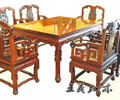 王義紅木紅酸枝紅木餐桌,濟寧生產緬花梨餐桌椅售后保障