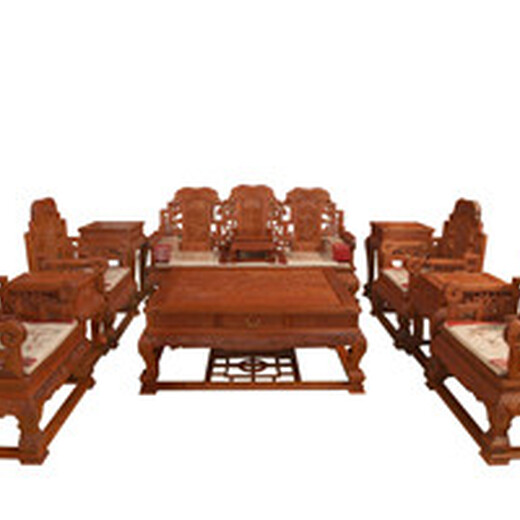 王义红木缅花梨沙发,大师设计红木办公沙发稀有大料