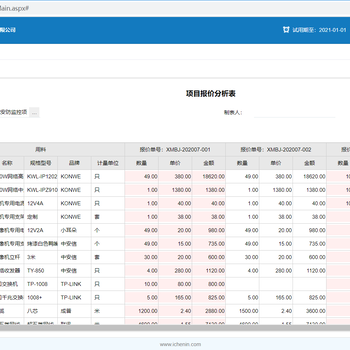 可以试用的监控安防行业工程项目管理软件