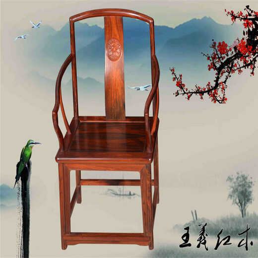 用料大大红酸枝椅子古典传承,交趾黄檀桌椅