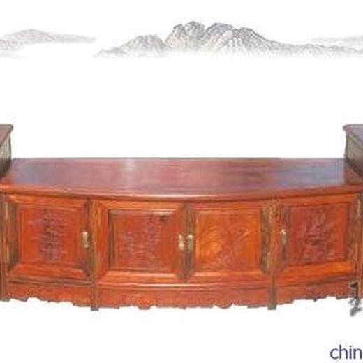 济宁低调优雅大红酸枝办公桌,大果紫檀办公桌
