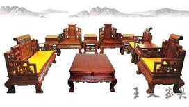 青岛2020新款红木办公沙发原木制作,大红酸枝沙发图片0