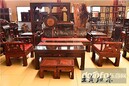 青岛真材实料红木办公沙发原木制作,大红酸枝沙发