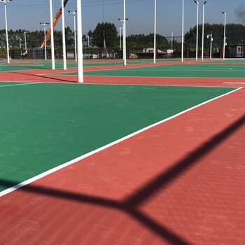 衡阳速瑞学校硅pu丙烯酸篮球场网球场羽,塑胶跑道