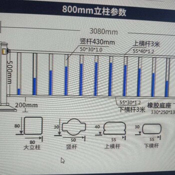 市政护栏蓝白道路隔离护栏京式护栏马路隔离护栏黄金护栏可安装