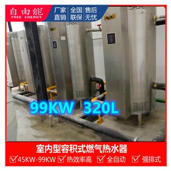 商业燃气冷凝容积式锅炉 容积式燃气热水器机组 RSTDQ379L 99KW