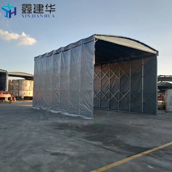 山东泰安大型工业帐篷新型推拉雨棚雨蓬厂家