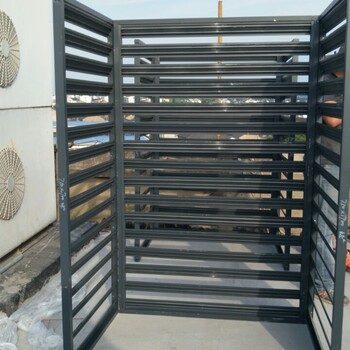 景区空调格栅空调板围栏造价铝合金百叶窗空调罩安装