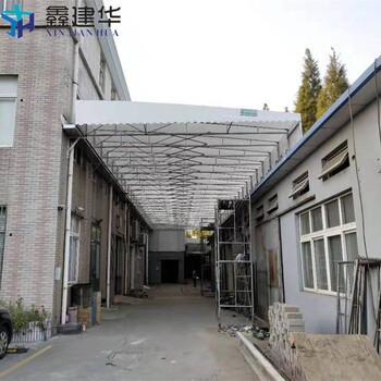 南京六合推拉帐篷厂家视频介绍单排立柱折叠棚凉蓬制作方法