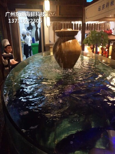 东莞洪梅海鲜鱼缸定制 饭店海鲜池 欢迎在线咨询