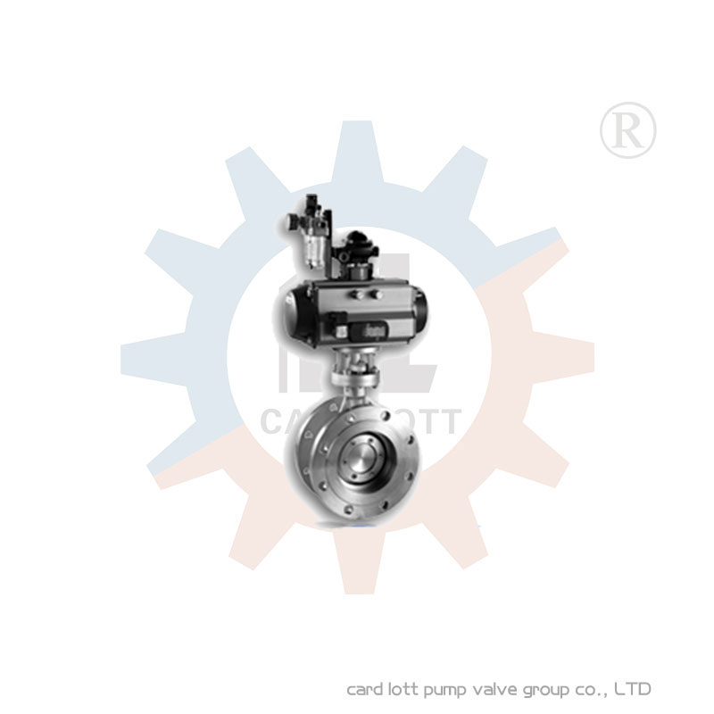 卡洛特美國(guó)進(jìn)口氣動(dòng)法蘭硬密封蝶閥