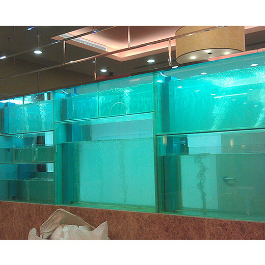 深圳购物公园订做海鲜池图片 海鲜池过滤潜水泵