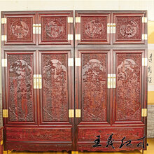 青岛王义红木红木衣柜顶箱柜价格,缅甸花梨衣柜图片