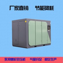 双螺杆空气压缩机变频90kw固定式螺杆空压机气量稳定图片
