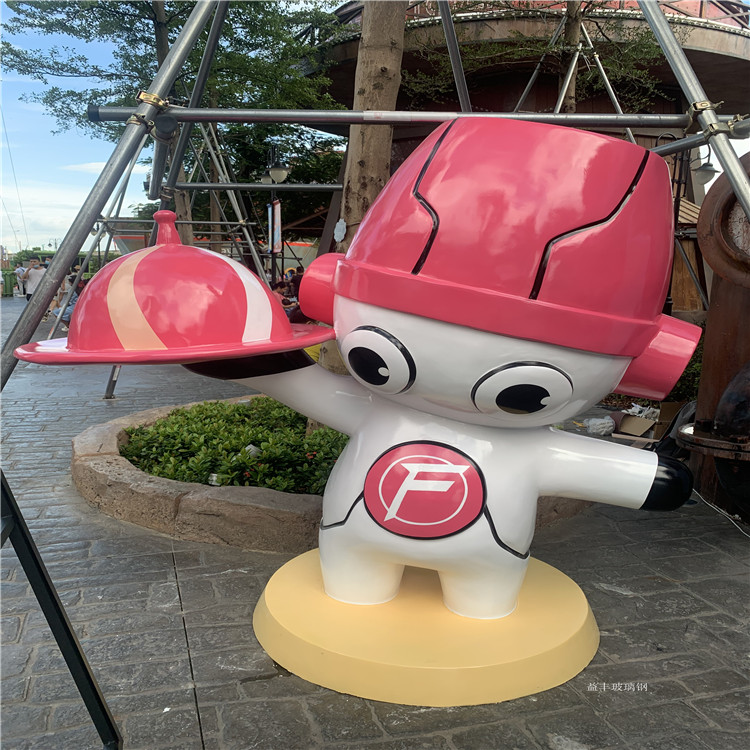 卡通门头雕塑卡通杯子雕塑
