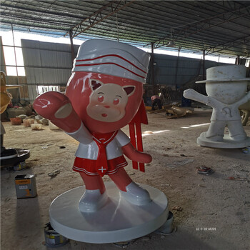 广州益恒定制玻璃钢卡通雕塑玻璃钢校园人物雕塑