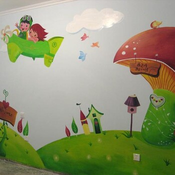 扬州幼儿园墙绘工作室 幼儿园手绘墙厂家 价格低质量更好