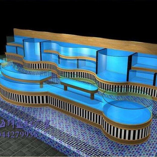 广州大型玻璃鱼缸制作方法 可移动海鲜鱼池