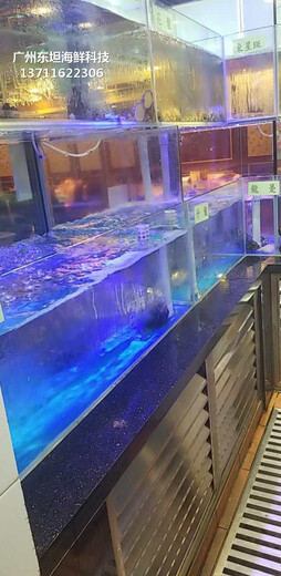 东莞海鲜鱼缸定制 玻璃海鲜池 在线免费咨询
