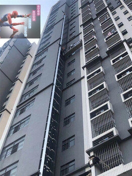 蜘蛛人外墻清洗,永州醫(yī)院高空作業(yè)方案