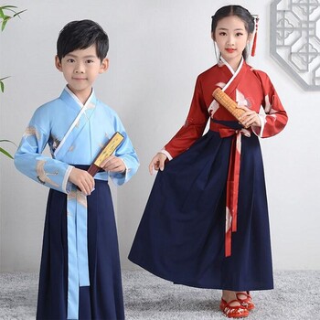 北京古装定制  儿童汉服  表演服装定做