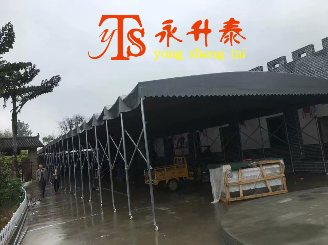 渝北區移動伸縮式雨篷廠家雨棚加工