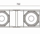 双8寸线阵列音箱音王G208有源无源防水