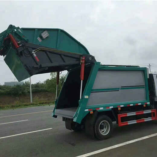 东风挂桶垃圾车,10吨压缩垃圾车
