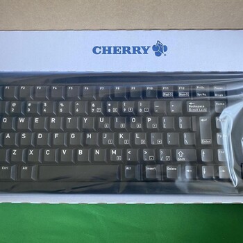 樱桃键盘CHERRYG84-4400LUBUS-2/06超薄轨迹球键盘黑色紧凑型