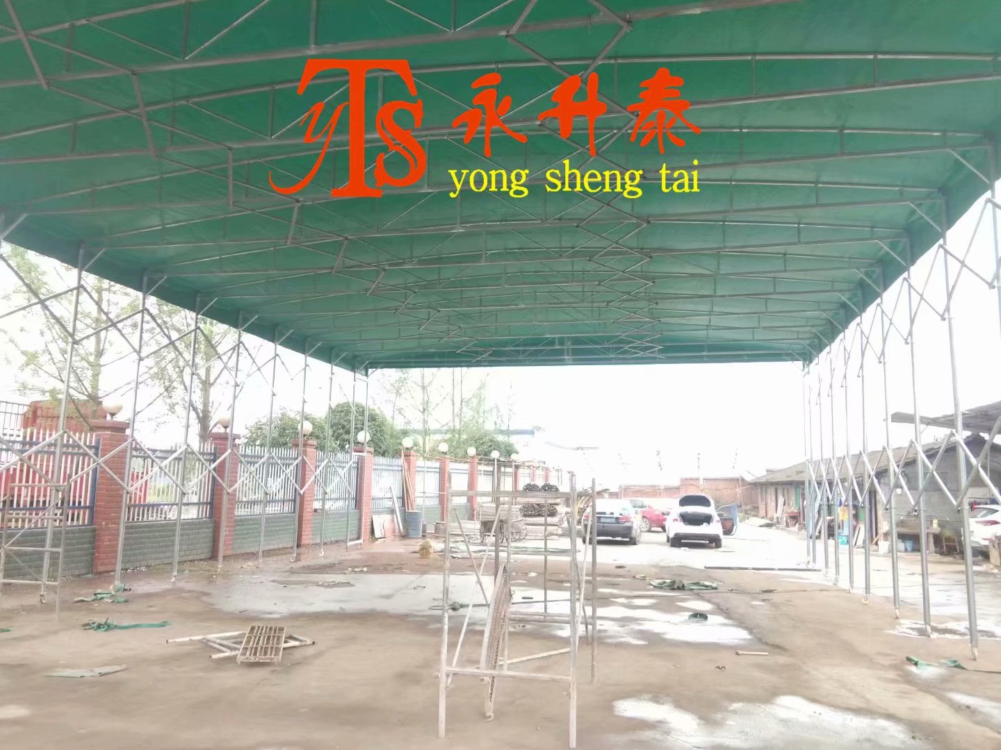 渝北區移動雨棚圖片伸縮遮陽雨篷廠家永升泰