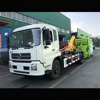 国六东风天龙18吨勾臂式垃圾车参数