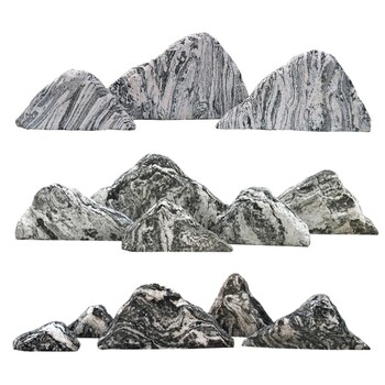 张掖雪浪石-明石景观石基地,泰山石切片