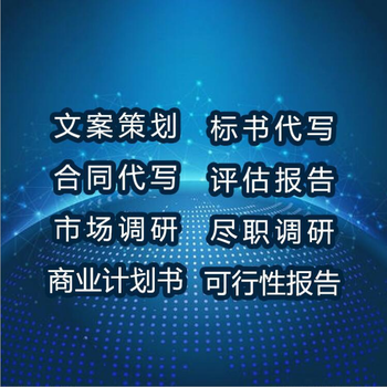 金华代写可行性研究报告文案代写放心省心,代写融资计划书