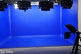 演播室抠像蓝箱抠像背景图演播室灯光布光
