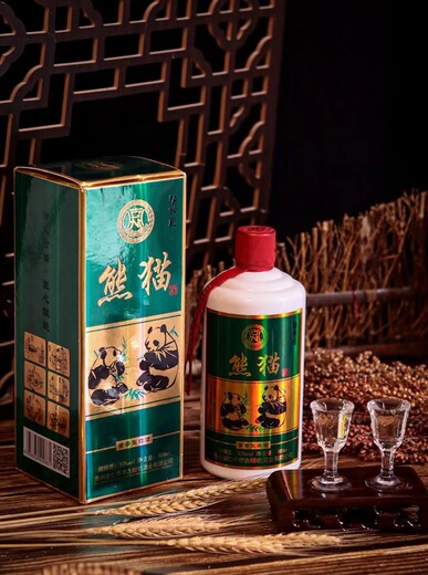古酿坊酱香型白酒,石家庄新乐白酒总代古酿坊熊猫酒纯粮食酿造