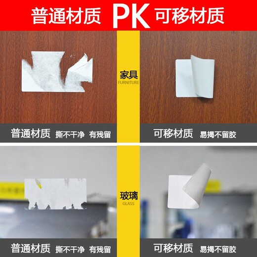 韶关南雄市合成纸可移不干胶标签,可移热敏合成纸