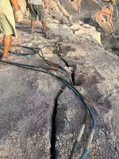 岩石破碎大型劈裂棒顶裂石头设备