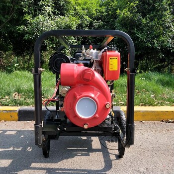 应急用柴油水泵4寸口径大流量高扬程高压力出水