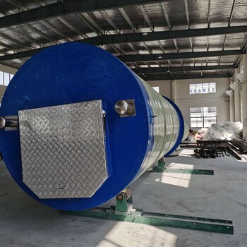 汕尾地埋式玻璃钢提升污水泵站厂家,一体化预制泵站