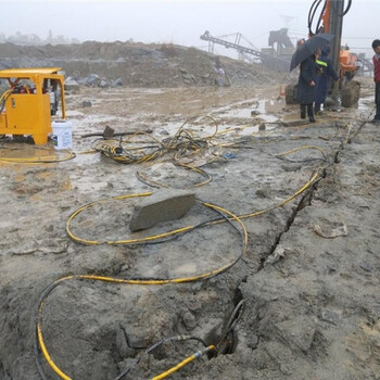 采石场硬石头致裂分裂器大型岩石劈裂机械,岩石分裂机