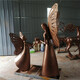 海南锻铜雕塑图