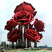 唐韵荷花雕塑,北京不锈钢花雕塑厂家